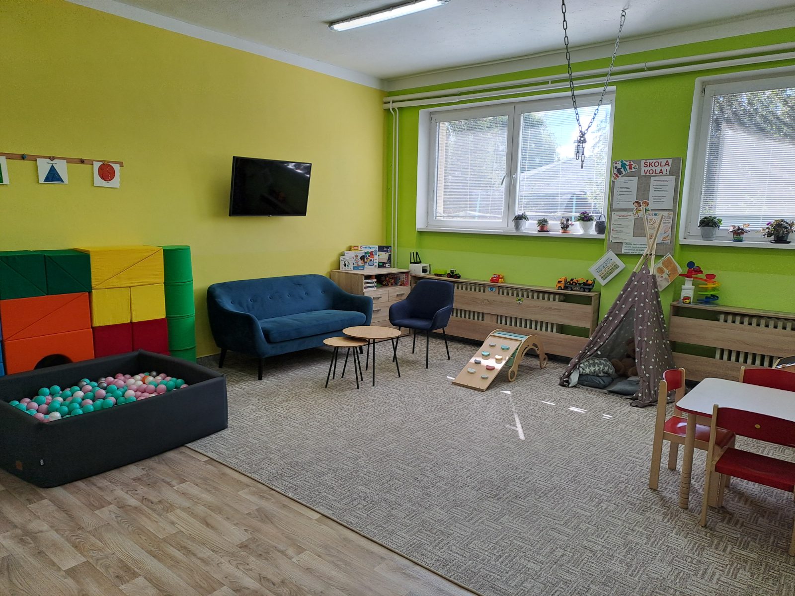 Herňa a konzultačná miestnosť Centra včasnej intervencie